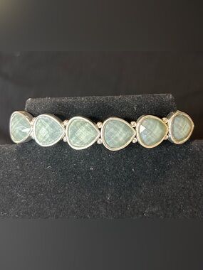 Silver-Tone Stretch Bracelet